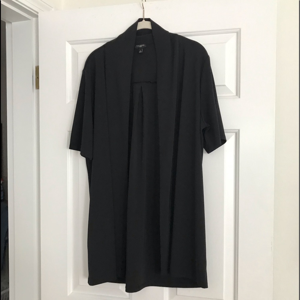 Talbots black tunic sweater